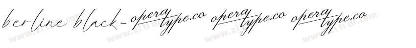 berline black字体转换